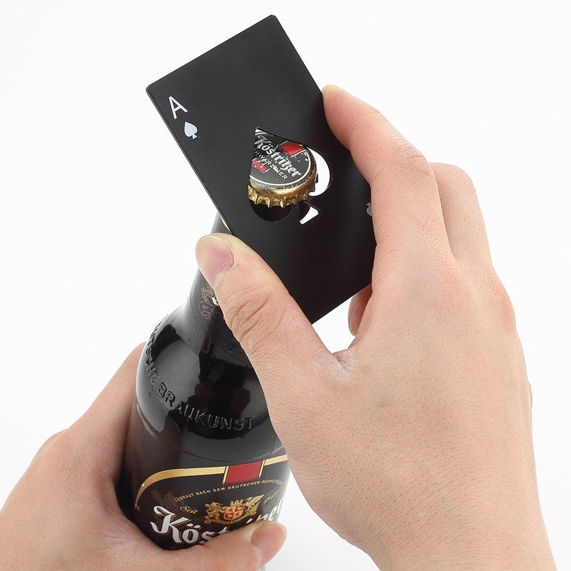 QLL 6 Pack Bottle Opener, Stainless Steel Credit Card Size Casino Bottle Opener - Image 2